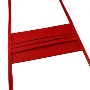 Hochwertige waschbare Baumwollmaske in rot